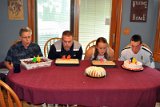 Brian, Jim, McCade & Tyler Jim, Brian, McCade and Tyler blow out the candles on their birthday cakes.